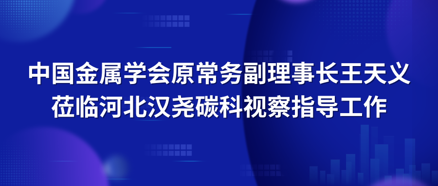 中国金属学会原常务副理事长王天义莅临河北汉尧碳科视察指导工作